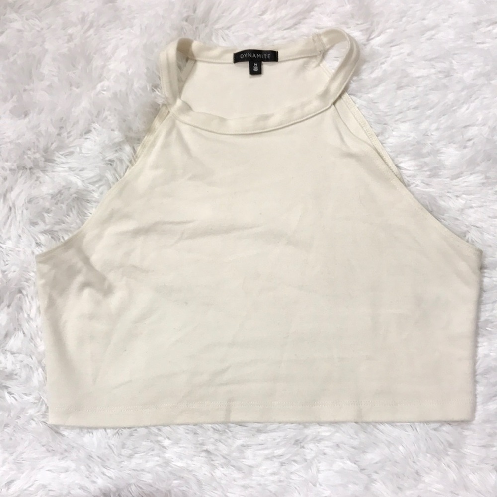 White crop top